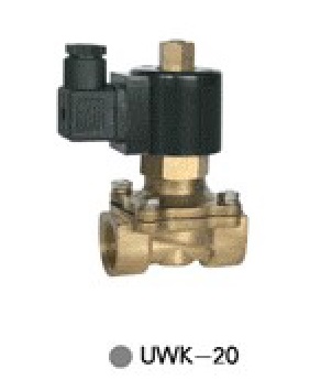 UWK-20-220V Uni-D Solenoid valve No แบบเปิด ทองเหลือง 2/2 size 3/4" ไฟ 220V 